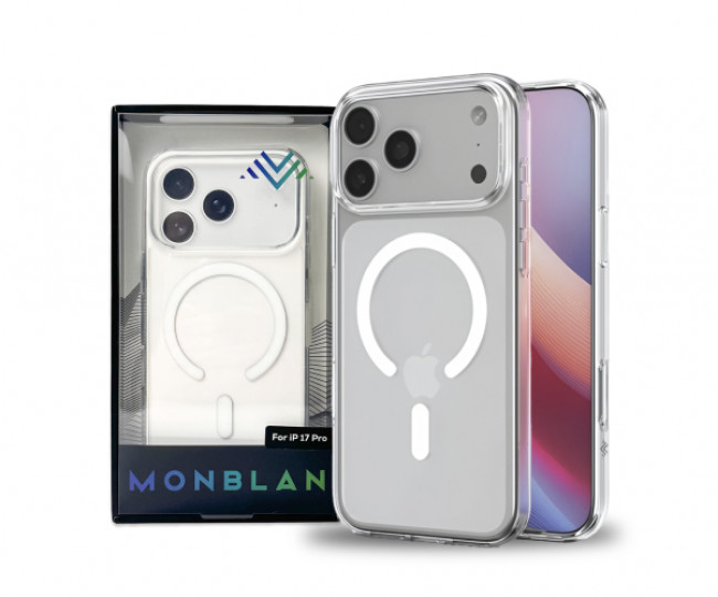 Чехол Monblan для iPhone 17 Pro Max Magnetic Crystal Series (Transparent)